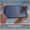 Phonesta Carbon Silikon Back Cover Hülle für Motorola Moto G75 - Blau 4