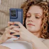 Phonesta Carbon Silikon Back Cover Hülle für Motorola Moto G75 - Blau 6