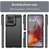 Phonesta Carbon Silikon Back Cover Hülle für Motorola Moto G75 - Schwarz 1