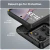 Phonesta Carbon Silikon Back Cover Hülle für Motorola Moto G75 - Schwarz 5