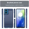 Phonesta Carbon Silikon Back Cover Hülle für Motorola Moto G04 / G04s / G24 / G24 Power / E14 - Blau 1