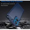 Phonesta Carbon Silikon Back Cover Hülle für Motorola Moto G04 / G04s / G24 / G24 Power / E14 - Blau 2