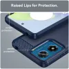 Phonesta Carbon Silikon Back Cover Hülle für Motorola Moto G04 / G04s / G24 / G24 Power / E14 - Blau 5