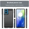 Phonesta Carbon Silikon Back Cover Hülle für Motorola Moto G04 / G04s / G24 / G24 Power / E14 - Schwarz 1