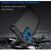 Phonesta Carbon Silikon Back Cover Hülle für Motorola Moto G04 / G04s / G24 / G24 Power / E14 - Schwarz 2