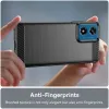 Phonesta Carbon Silikon Back Cover Hülle für Motorola Moto G04 / G04s / G24 / G24 Power / E14 - Schwarz 4