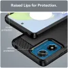 Phonesta Carbon Silikon Back Cover Hülle für Motorola Moto G04 / G04s / G24 / G24 Power / E14 - Schwarz 5