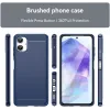 Phonesta Carbon Silikon Back Cover Hülle für Samsung Galaxy A06 4G - Blau 2