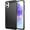 Phonesta Carbon Silikon Back Cover Hülle für Samsung Galaxy A06 4G - Schwarz