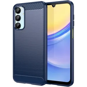 Phonesta Carbon Silikon Back Cover Hülle für Samsung Galaxy A16 - Blau