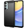 Phonesta Carbon Silikon Back Cover Hülle für Samsung Galaxy A16 - Schwarz
