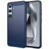 Phonesta Carbon Silikon Back Cover Hülle für Samsung Galaxy S24 FE - Blau 0