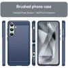 Phonesta Carbon Silikon Back Cover Hülle für Samsung Galaxy S24 FE - Blau 1