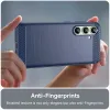 Phonesta Carbon Silikon Back Cover Hülle für Samsung Galaxy S24 FE - Blau 4