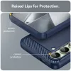 Phonesta Carbon Silikon Back Cover Hülle für Samsung Galaxy S24 FE - Blau 5