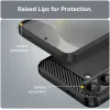 Phonesta Carbon Silikon Back Cover Hülle für Samsung Galaxy S25 Plus/S24 Plus - Schwarz 6