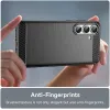 Phonesta Carbon Silikon Back Cover Hülle für Samsung Galaxy S25 FE - Schwarz 5