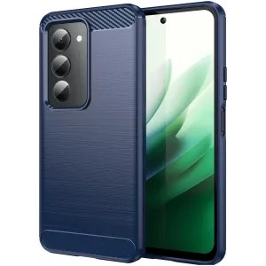 Phonesta Carbon Silikon Back Cover Hülle für Xiaomi Redmi 15 - Blau