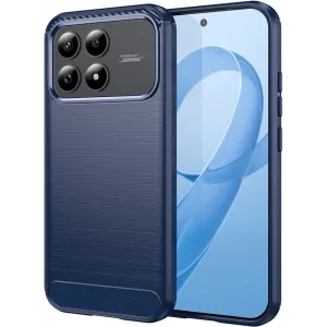 Phonesta Carbon Silikon Back Cover Hülle für Xiaomi Poco F8 Pro - Blau