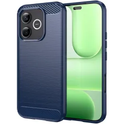 Phonesta Carbon Silikon Back Cover Hülle für HONOR 600 Lite - Blau