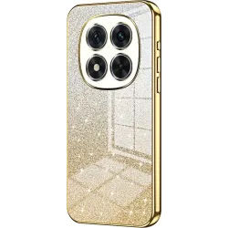 Phonesta Crystal Sparkle Silikon Back Cover Hülle für Xiaomi Redmi Note 14 Pro 5G / Xiaomi Poco X7 - Gold