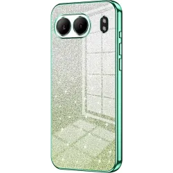Phonesta Crystal Sparkle Silikon Back Cover Hülle für OnePlus Nord 4 - Grün