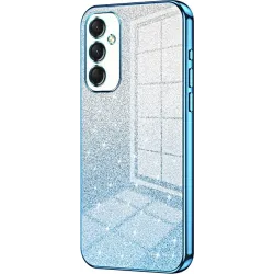 Phonesta Crystal Sparkle Silikon Back Cover Hülle für Samsung Galaxy A16 - Blau