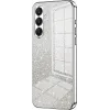 Phonesta Crystal Sparkle Silikon Back Cover Hülle für Samsung Galaxy A26 - Silber