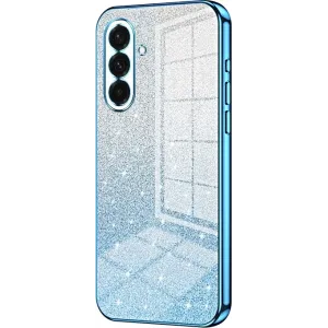 Phonesta Crystal Sparkle Silikon Back Cover Hülle für Samsung Galaxy A36 - Blau