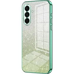 Phonesta Crystal Sparkle Silikon Back Cover Hülle für Samsung Galaxy A36 - Grün