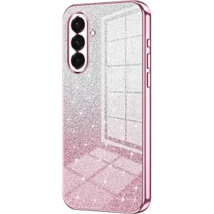 Phonesta Crystal Sparkle Silikon Back Cover Hülle für Samsung Galaxy A36 - Rosa