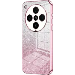 Phonesta Crystal Sparkle Silikon Back Cover Hülle für Oppo Find X8 Pro - Rosa