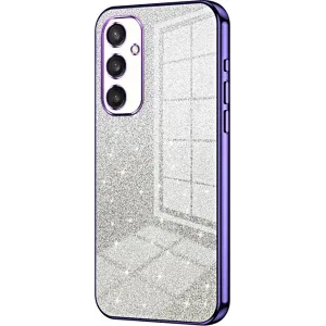Phonesta Crystal Sparkle Silikon Back Cover Hülle für Samsung Galaxy S25 - Lila