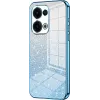 Phonesta Crystal Sparkle Silikon Back Cover Hülle für Oppo Reno13 - Blau