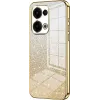 Phonesta Crystal Sparkle Silikon Back Cover Hülle für Oppo Reno13 - Gold