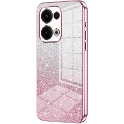 Phonesta Crystal Sparkle Silikon Back Cover Hülle für Oppo Reno13 - Rosa