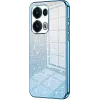 Phonesta Crystal Sparkle Silikon Back Cover Hülle für Oppo Reno13 Pro - Blau