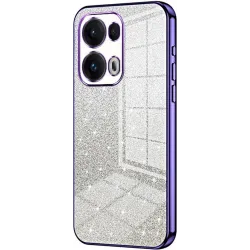 Phonesta Crystal Sparkle Silikon Back Cover Hülle für Oppo Reno13 Pro - Lila