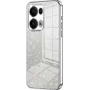 Phonesta Crystal Sparkle Silikon Back Cover Hülle für Oppo Reno13 Pro - Silber
