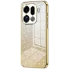Phonesta Crystal Sparkle Silikon Back Cover Hülle für Oppo Find X9 Pro - Gold