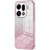 Phonesta Crystal Sparkle Silikon Back Cover Hülle für Oppo Find X9 Pro - Rosa