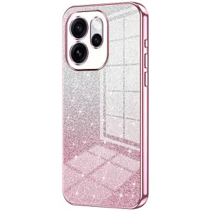 Phonesta Crystal Sparkle Silikon Back Cover Hülle für Oppo Reno15 - Rosa