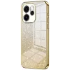Phonesta Crystal Sparkle Silikon Back Cover Hülle für Oppo Reno15 Pro - Gold