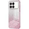Phonesta Crystal Sparkle Silikon Back Cover Hülle für Xiaomi Poco F8 Pro - Rosa