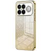 Phonesta Crystal Sparkle Silikon Back Cover Hülle für Xiaomi Poco F8 Ultra - Gold