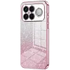 Phonesta Crystal Sparkle Silikon Back Cover Hülle für Xiaomi Poco F8 Ultra - Rosa