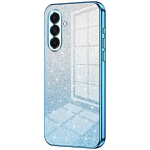 Phonesta Crystal Sparkle Silikon Back Cover Hülle für Samsung Galaxy A37 - Blau
