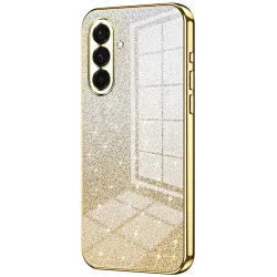 Phonesta Crystal Sparkle Silikon Back Cover Hülle für Samsung Galaxy A37 - Gold