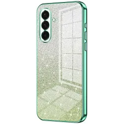 Phonesta Crystal Sparkle Silikon Back Cover Hülle für Samsung Galaxy A37 - Grün