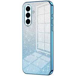 Phonesta Crystal Sparkle Silikon Back Cover Hülle für Samsung Galaxy A57 - Blau